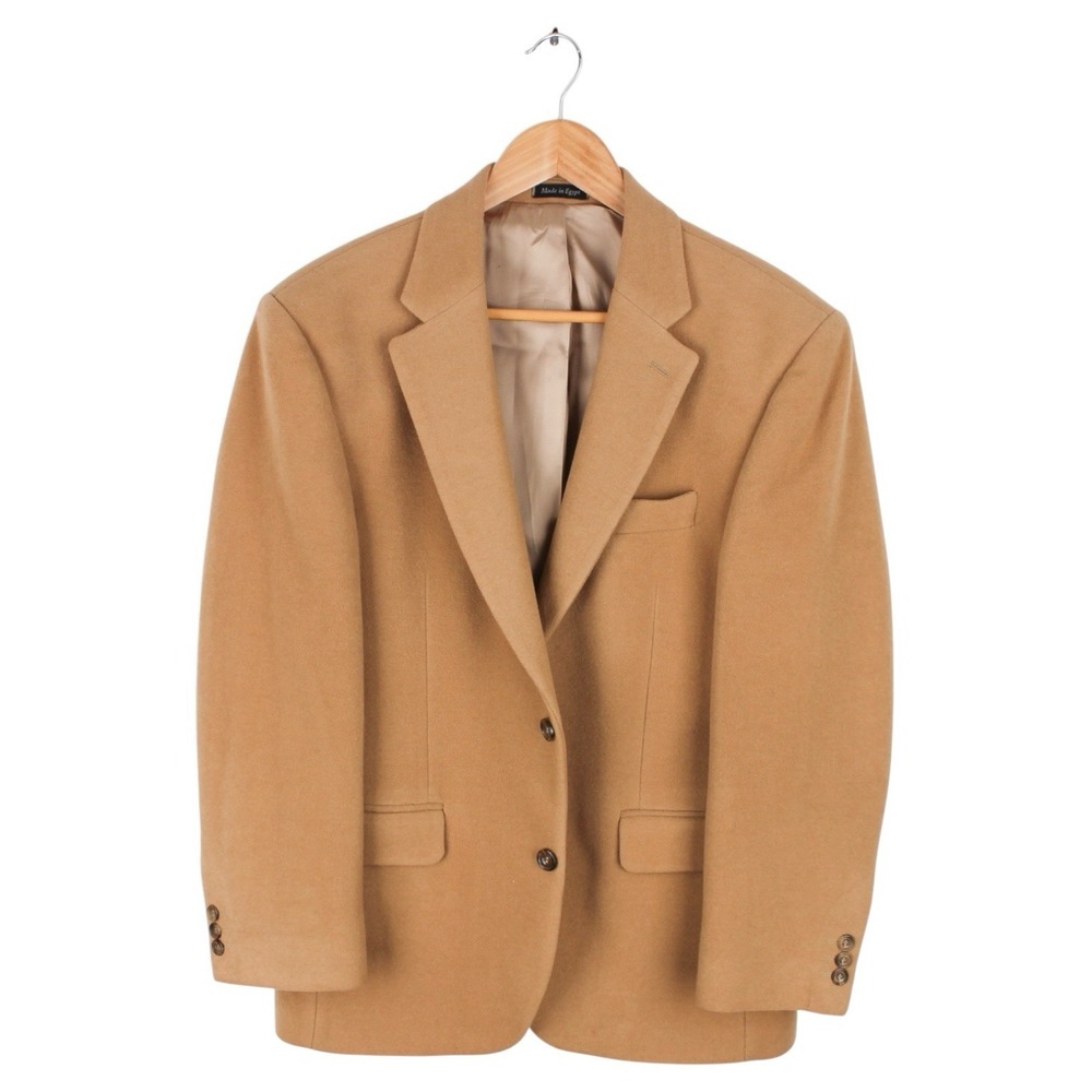 Alexandre London Wool Cashmere Camel Sport Coat Blazer 38S Savile Row